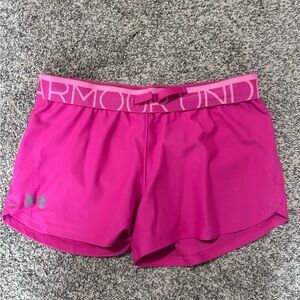 Under Armour Women's Vibrant Pink Athletic Shorts